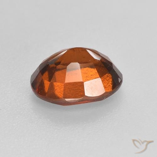 granate hessonita Ámbar naranja natural de 1.46 ct, Ovalada, VS-SI