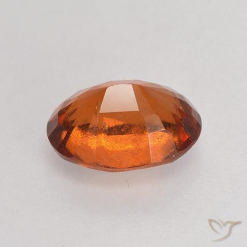 granate hessonita Naranja oscuro medio natural de 1.66 ct, Ovalada, VS-SI