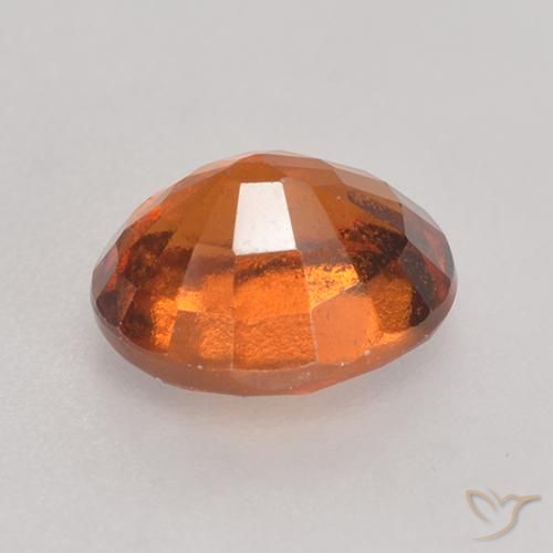 granate hessonita Naranja oscuro medio natural de 1.58 ct, Ovalada, VS-SI