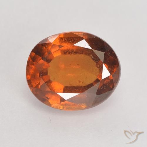 1.90ct Natural Ámbar naranja Granate Hessonita, Ovalada, VS-SI
