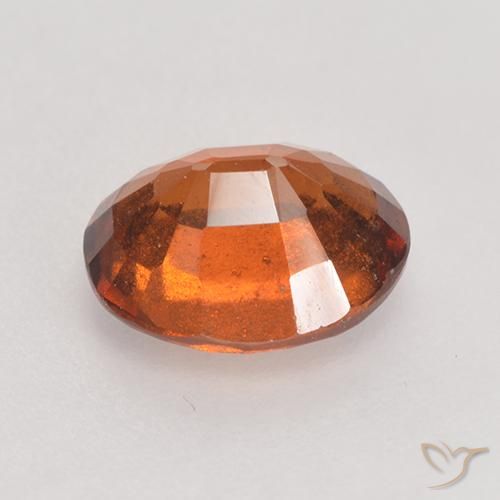 granate hessonita Ámbar naranja natural de 1.90 ct, Ovalada, VS-SI