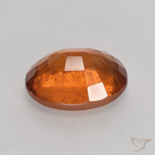 granate hessonita Naranja oscuro natural de 2.73 ct, Ovalada, VS-SI