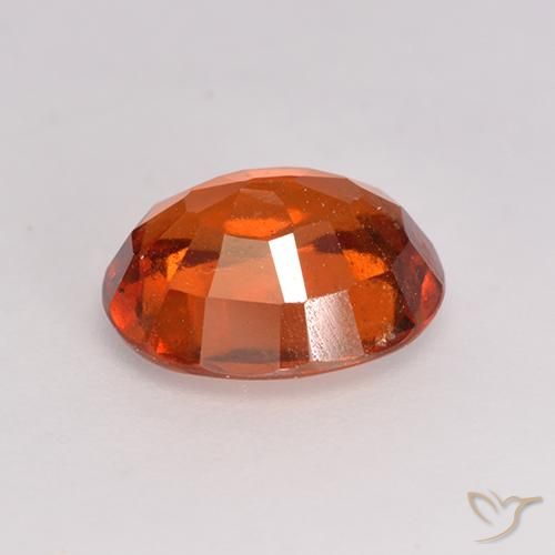 granate hessonita Naranja rojizo natural de 1.71 ct, Ovalada, VS-SI