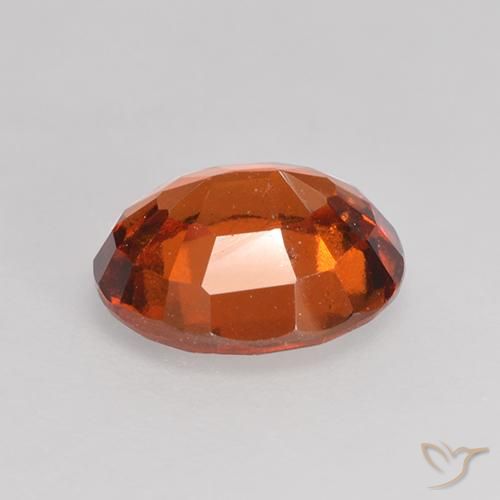granate hessonita Naranja rojizo natural de 1.94 ct, Ovalada, VS