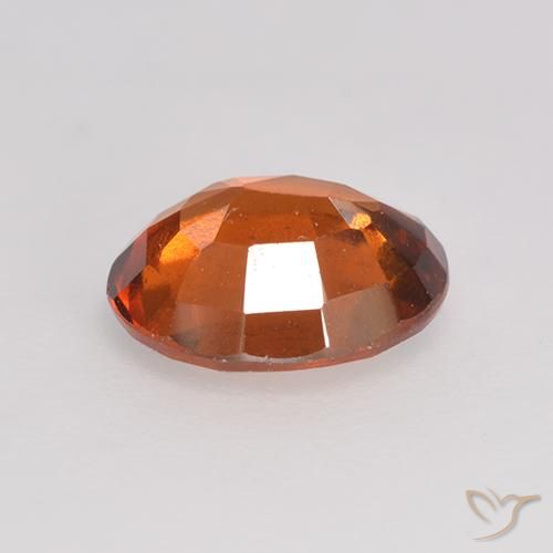 granate hessonita Ámbar naranja natural de 1.64 ct, Ovalada, VS