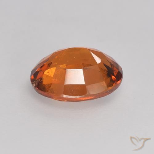 granate hessonita Naranja fuego natural de 1.69 ct, Ovalada, VS