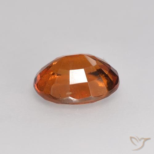 granate hessonita Naranja oscuro natural de 1.37 ct, Ovalada, VS