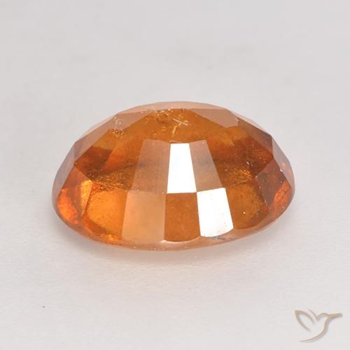 granate hessonita Naranja oscuro natural de 2.90 ct, Ovalada, SI