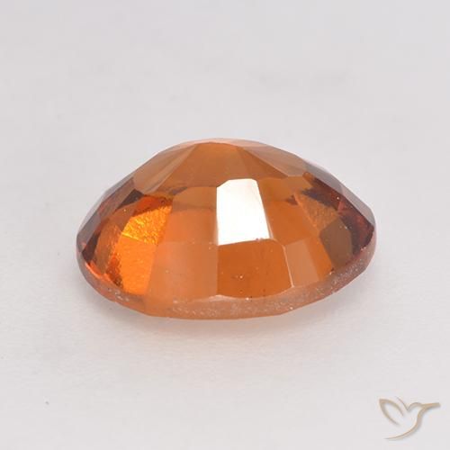 granate hessonita Naranja rojizo natural de 2.46 ct, Ovalada, VS