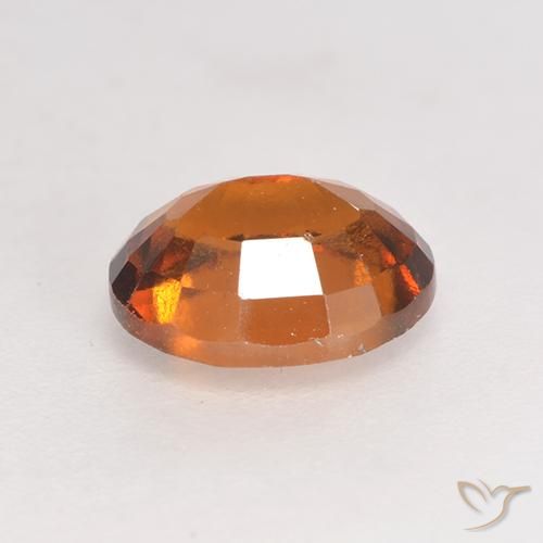 granate hessonita Naranja oscuro medio natural de 1.45 ct, Ovalada, VS