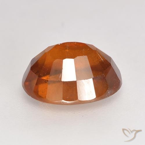 granate hessonita Naranja oscuro natural de 3.19 ct, Ovalada, SI
