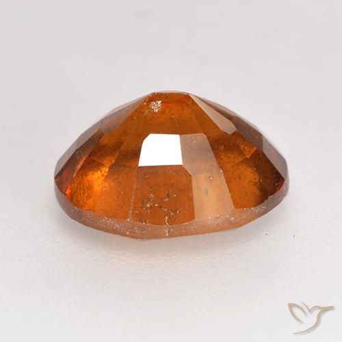 granate hessonita Naranja oscuro medio natural de 2.24 ct, Ovalada, SI