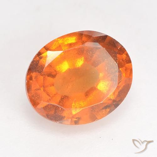 granate hessonita Naranja medio natural de 2.35 ct, Ovalada, SI