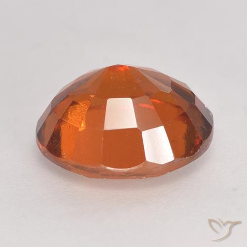 granate hessonita Naranja oscuro natural de 2.82 ct, Ovalada, VS-SI