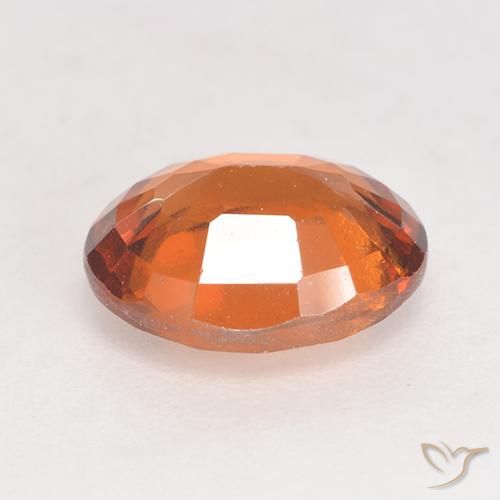 granate hessonita Naranja oscuro natural de 2.01 ct, Ovalada, VS