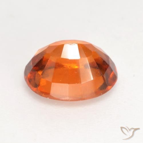 granate hessonita Naranja oscuro natural de 1.76 ct, Ovalada, VS