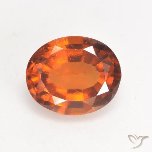 2.05ct Natural Naranja oscuro medio Granate Hessonita, Ovalada, VS