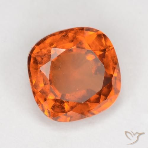 granate hessonita Naranja medio natural de 2.05 ct, Forma Cojín, VS