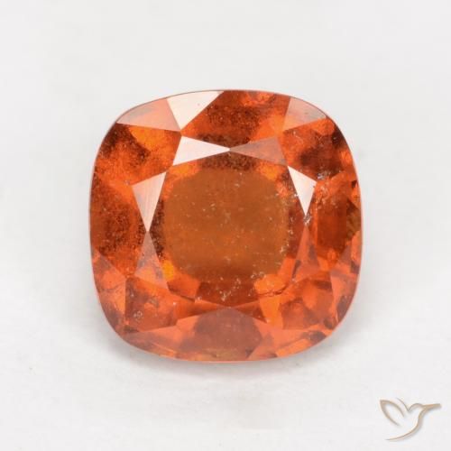 2.09ct Natural Naranja medio granate hessonita, Forma Cojín, VS-SI