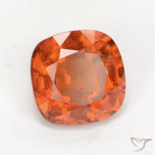 granate hessonita Naranja medio natural de 2.09 ct, Forma Cojín, VS-SI