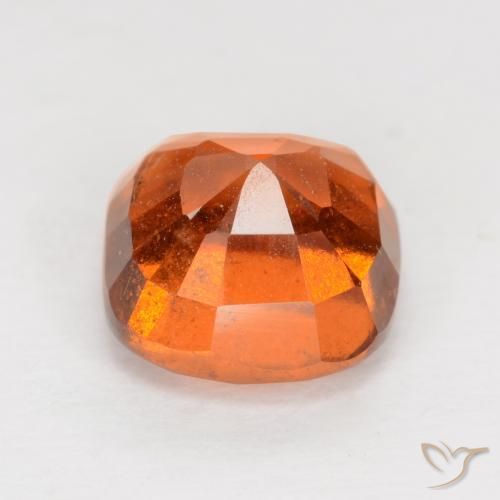 granate hessonita Naranja oscuro natural de 2.25 ct, Forma Cojín, VS-SI