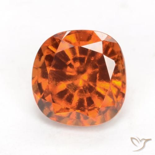 2.06ct Natural Naranja medio Granate Hessonita, Forma Cojín, VVS-VS