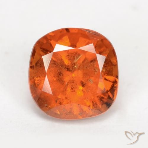 2.15ct Natural Naranja medio granate hessonita, Forma Cojín, VS-SI