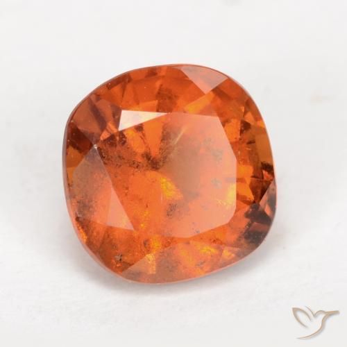 granate hessonita Naranja medio natural de 2.15 ct, Forma Cojín, VS-SI