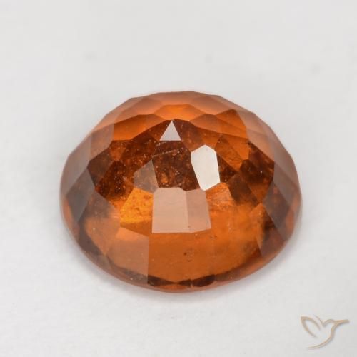 granate hessonita Naranja oscuro natural de 2.31 ct, Redondo, VS-SI