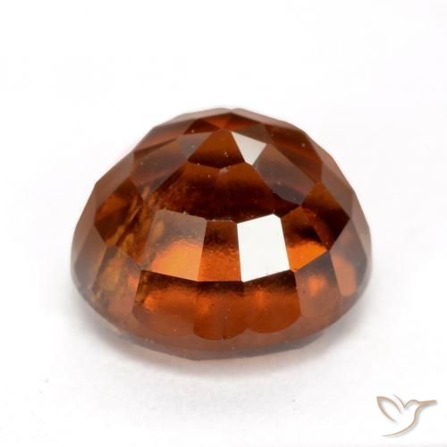 granate hessonita Ámbar naranja natural de 2.47 ct, Redondo, VS-SI