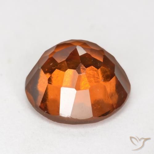 granate hessonita Naranja oscuro medio natural de 2.32 ct, Redondo, VS-SI