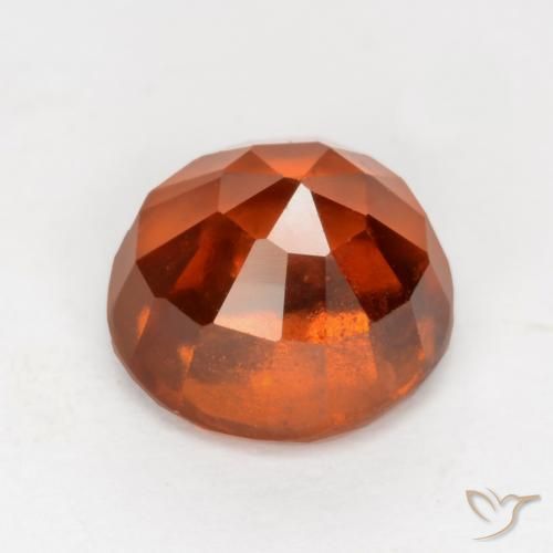 granate hessonita Naranja medio natural de 1.91 ct, Redondo, VS