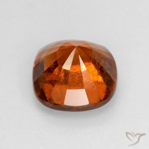 granate hessonita Naranja fuego natural de 2.03 ct, Forma Cojín, VS-SI