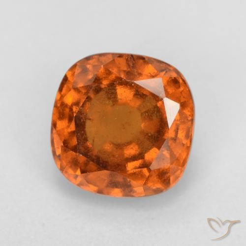 2.08ct Natural Naranja medio granate hessonita, Forma Cojín, VS-SI