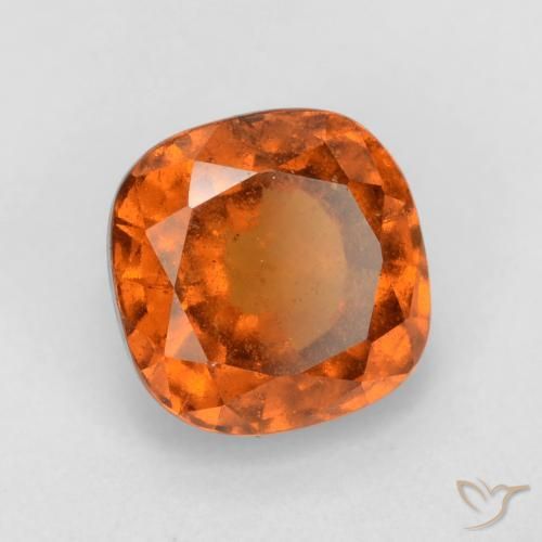 granate hessonita Naranja medio natural de 2.08 ct, Forma Cojín, VS-SI