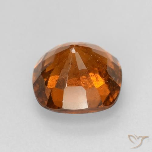 granate hessonita Naranja oscuro natural de 1.68 ct, Forma Cojín, VS-SI