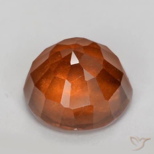 granate hessonita Naranja oscuro natural de 2.87 ct, Redondo, VS-SI