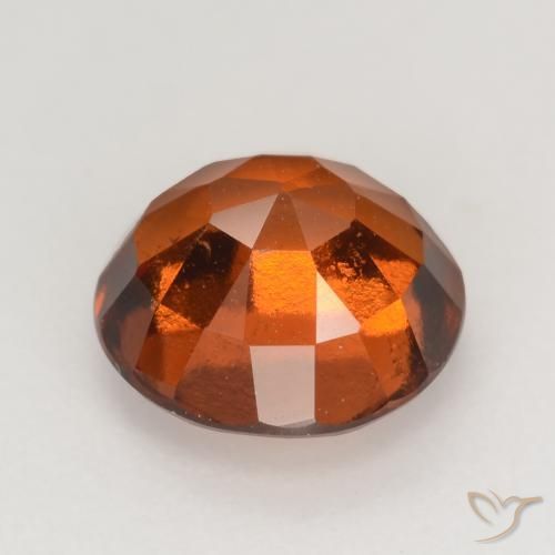 granate hessonita Ámbar naranja natural de 2.10 ct, Redondo, VS
