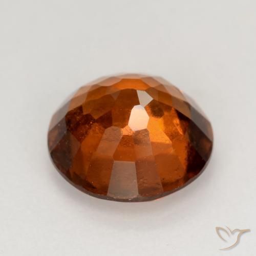 granate hessonita Ámbar naranja natural de 2.02 ct, Redondo, VS-SI