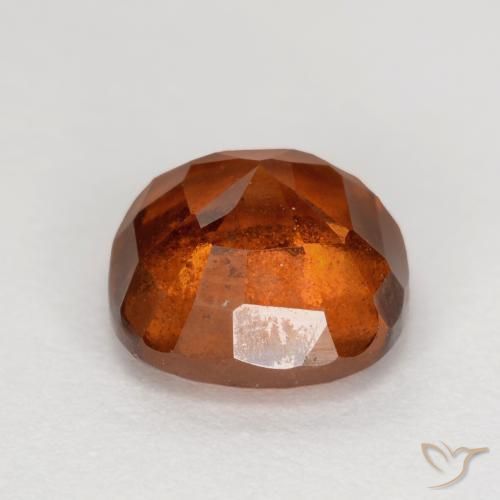 granate hessonita Naranja oscuro natural de 2.06 ct, Forma Cojín, VS-SI