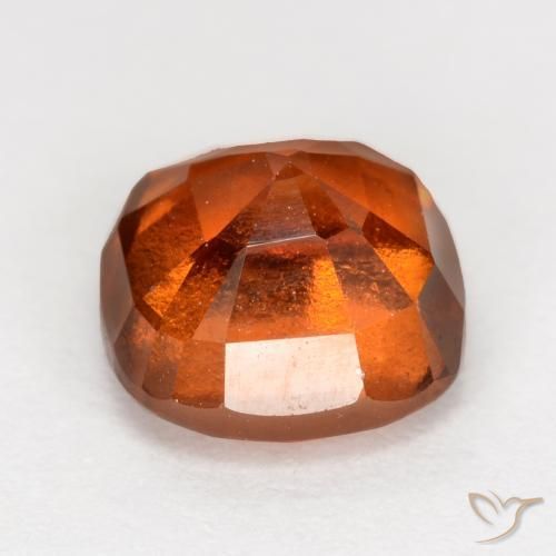 granate hessonita Naranja rojizo natural de 2.19 ct, Forma Cojín, VS