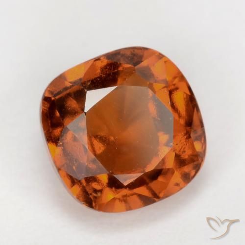 granate hessonita Naranja oscuro natural de 2.03 ct, Forma Cojín, VS-SI