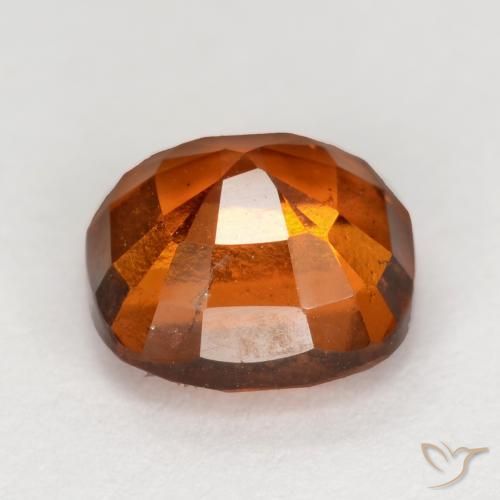 granate hessonita Naranja oscuro medio natural de 2.10 ct, Forma Cojín, VS