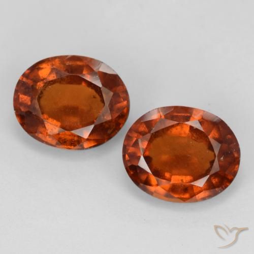 4.27ctw Natural Ámbar naranja Granate Hessonita, Ovalada, VS-SI