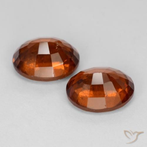 Gemas de granate hessonita Ámbar naranja natural de 4.27 ct, Ovalada, VS-SI