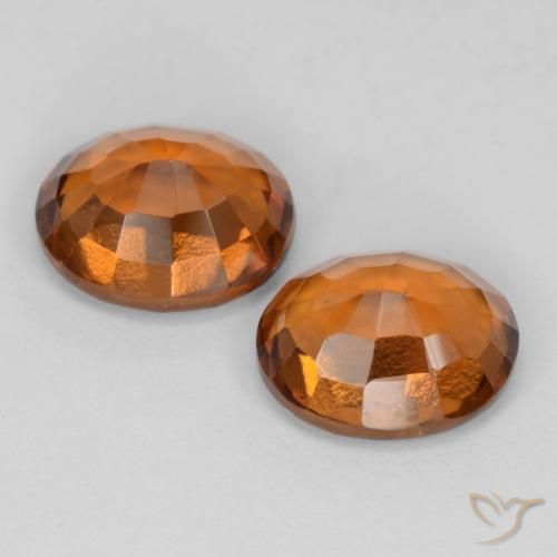 Gemas de granate hessonita Ámbar naranja natural de 3.76 ct, Ovalada, VS-SI