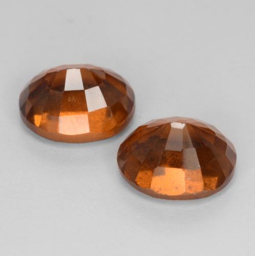 Gemas de granate hessonita naranja natural de 4,86 ct, corte óvalo, VS