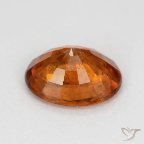 granate hessonita Naranja oscuro natural de 2.36 ct, Ovalada, SI
