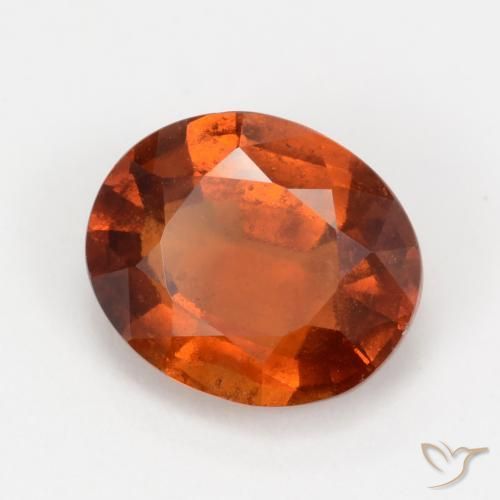granate hessonita Naranja medio natural de 2.41 ct, Ovalada, VS-SI