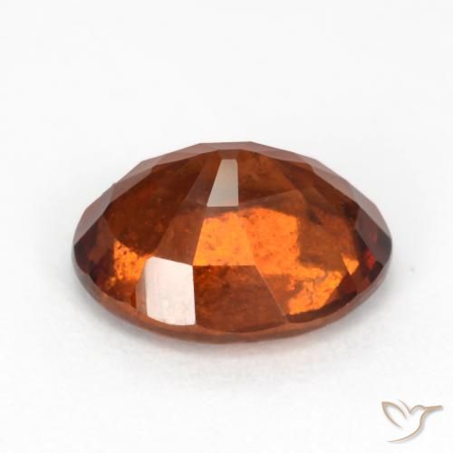 granate hessonita Naranja oscuro natural de 2.51 ct, Ovalada, VS-SI